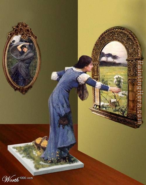 The Flower Picker painting - 3d art The Flower Picker art painting